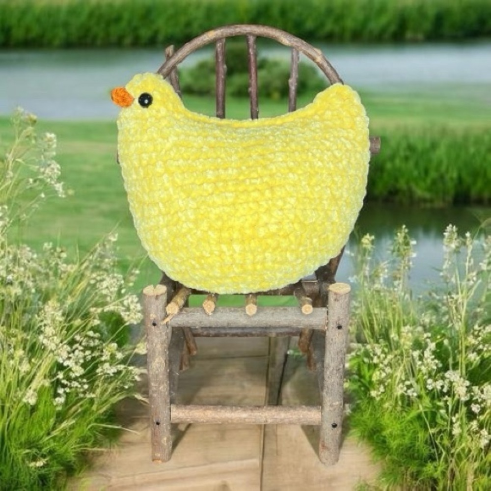 HANDMADE Crochet Yellow Small Stuffed Baby Chick